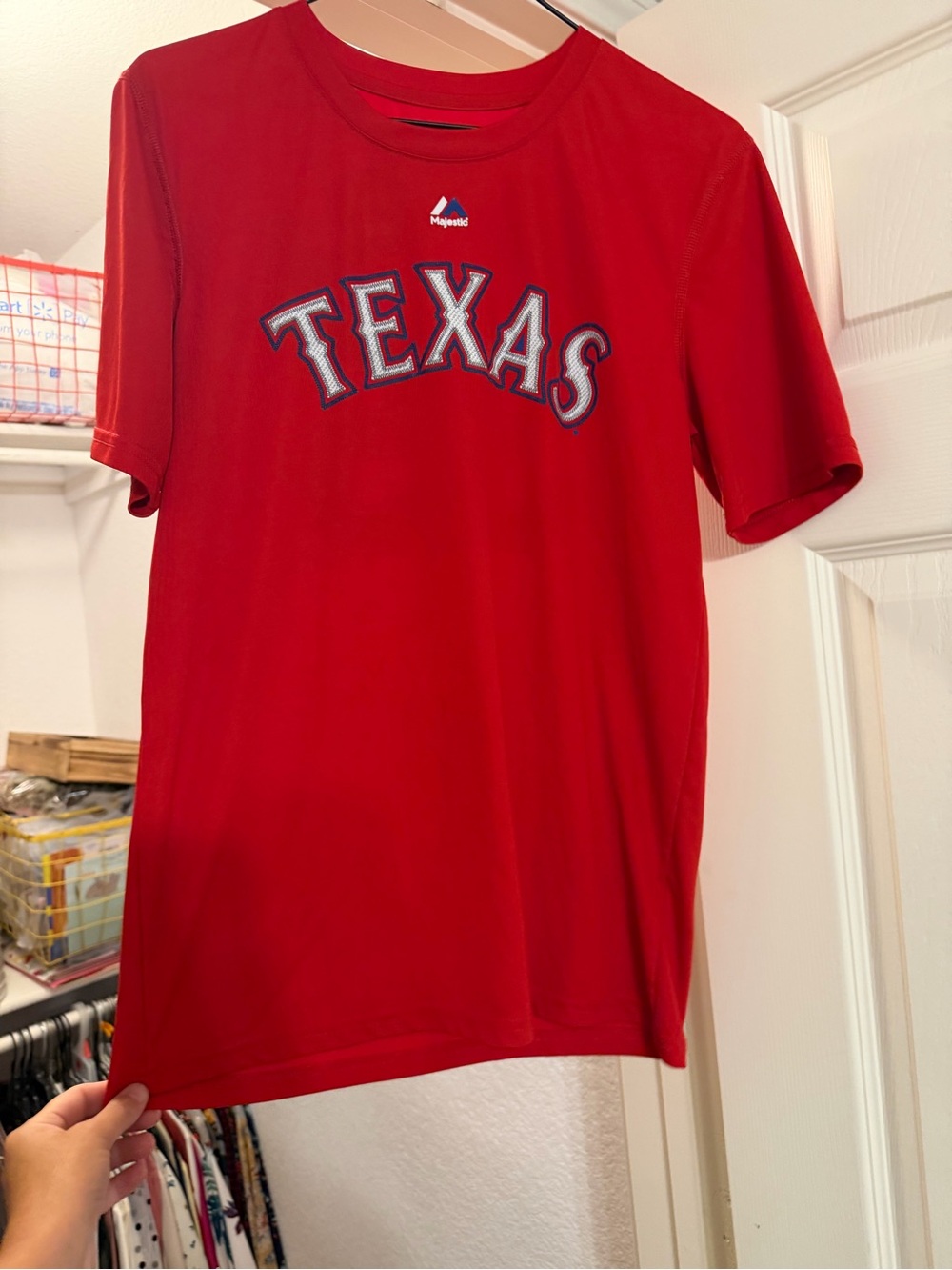 Majestic Texas Rangers Red Unisex Jersey Tee